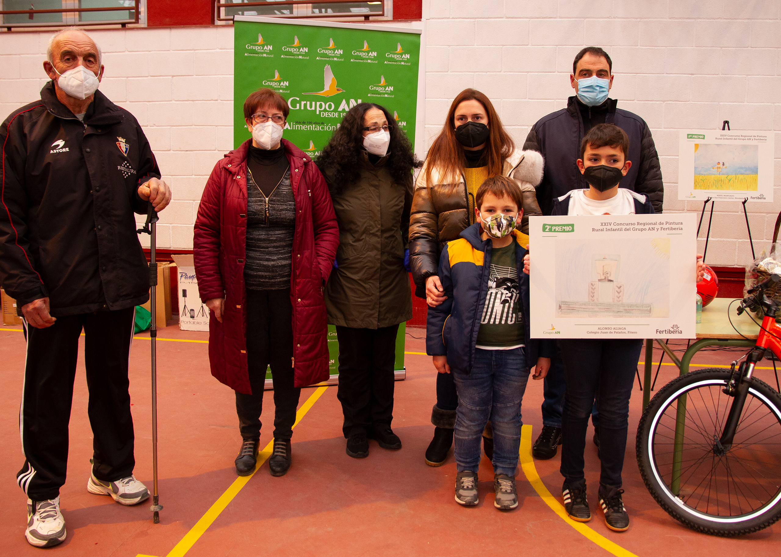 Alonso Aliaga, segundo premiado en el Certamen de Pintura Rural Infantil