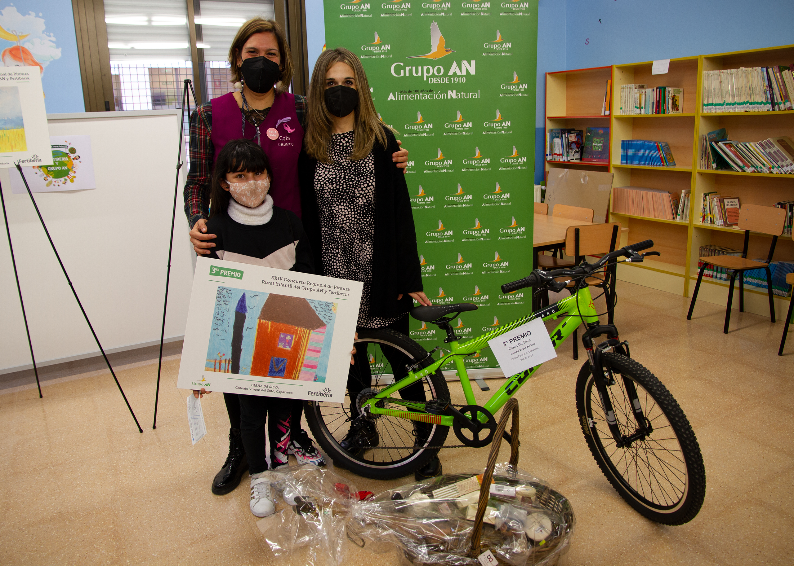 Diana Da Silva, tercer premio en el Certamen de Pintura Rural Infantil