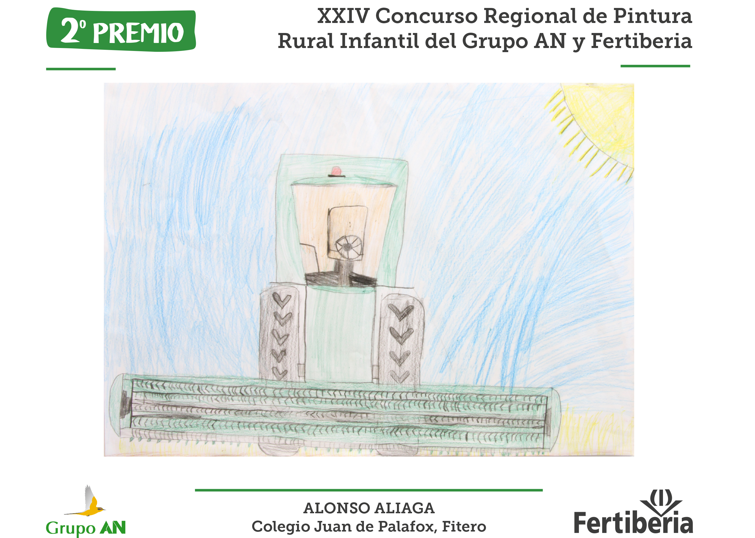 Segundo Premio Certamen de Pintura Rural Infantil Grupo AN y Fertiberia 2021