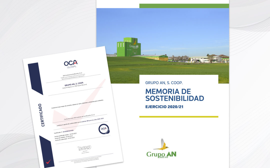 El Grupo AN obtiene la certificación de su Memoria de Sostenibilidad