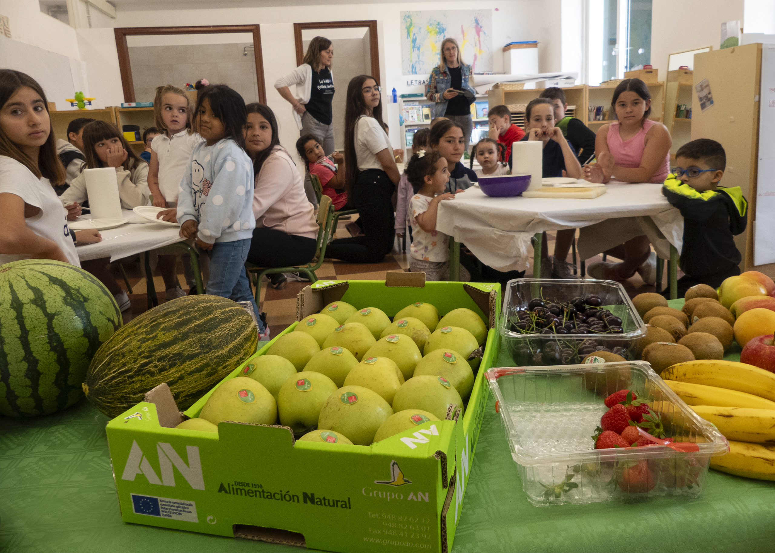 Fruta en la escuela Banco de Alimentos León