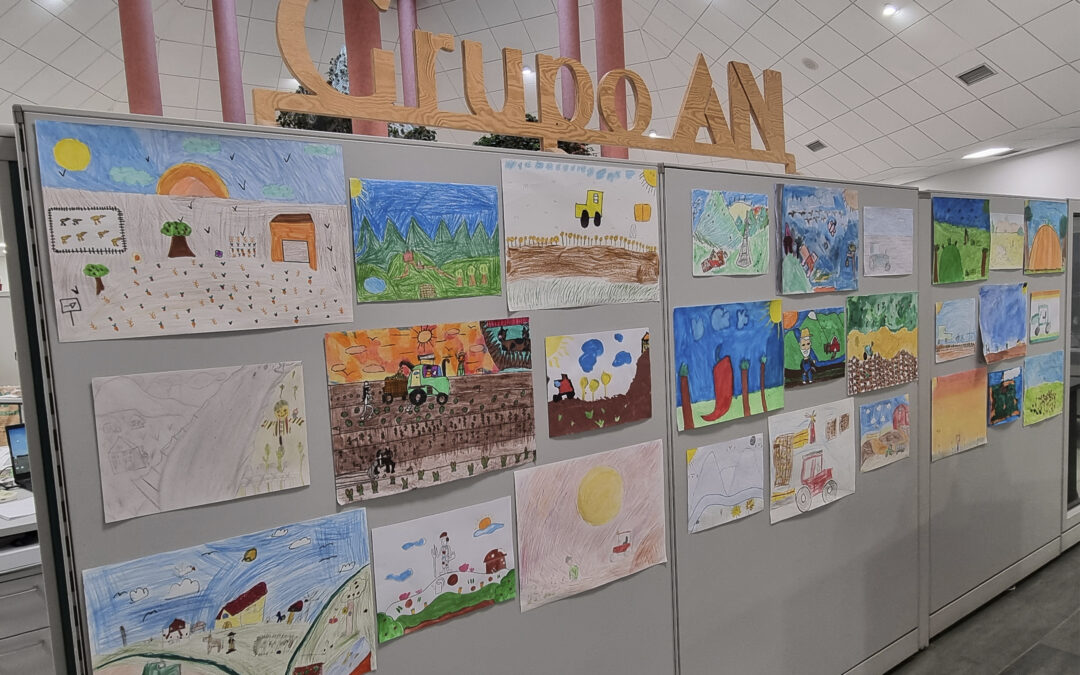 Mil miradas infantiles pintan el campo navarro